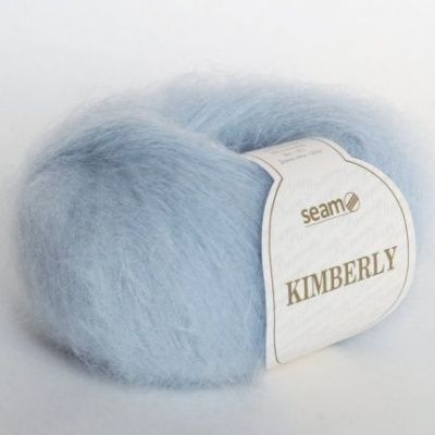 Пряжа SEAM Kimberly ( 10111 голубой нежный) Состав: 80% кид мохер 20% полиамид; 25г/210м